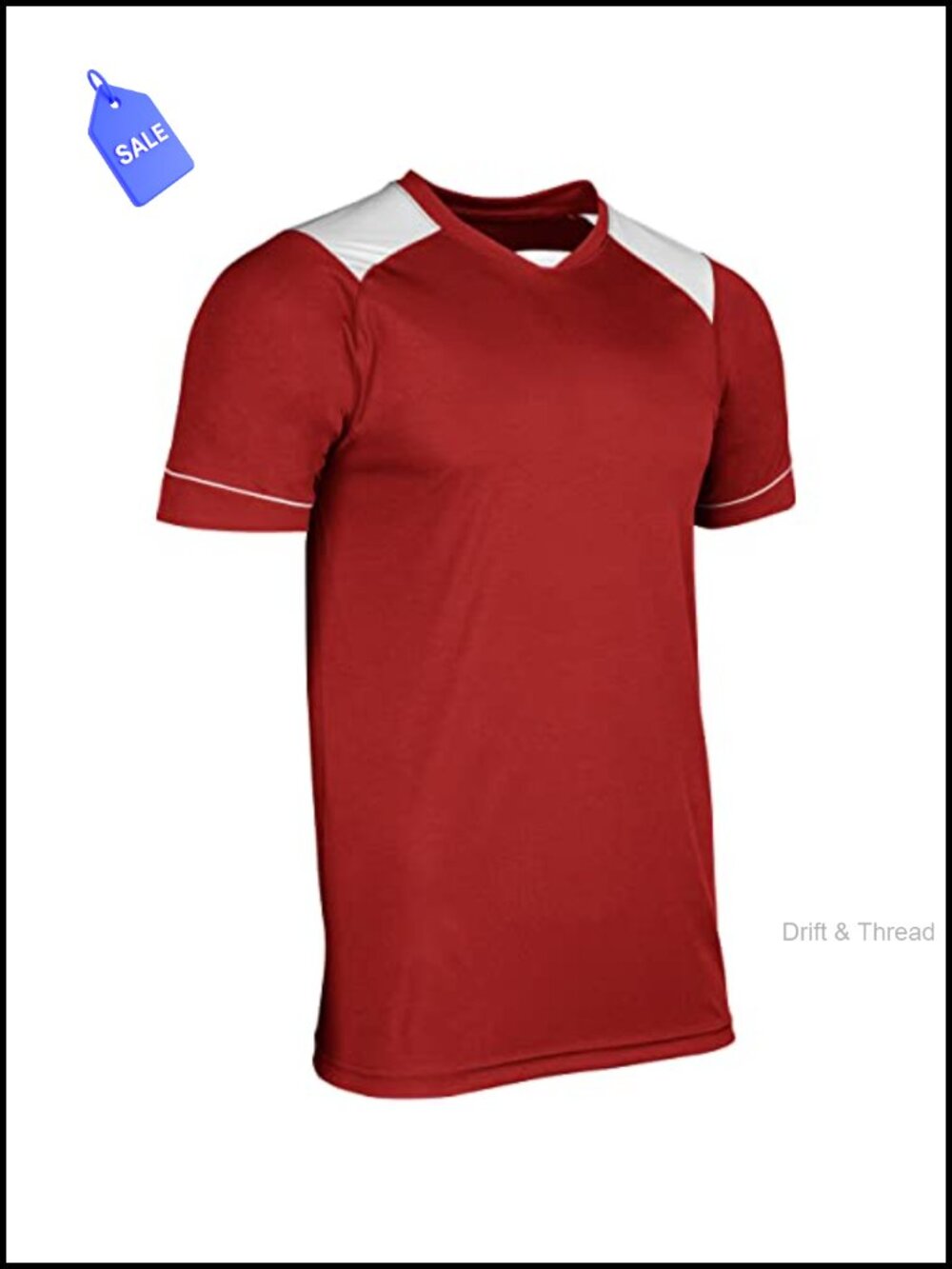 Champro Unisex Soccer Jersey Crew Neck Raglan Sleeve Lightweight Polyester